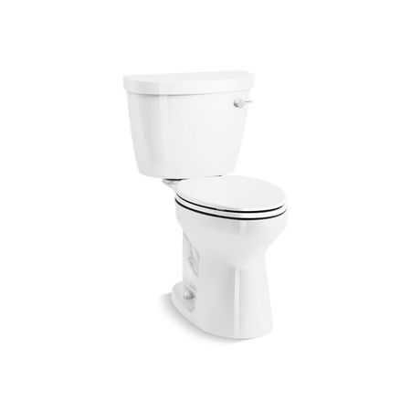 Kohler Toilet, Gravity Flush, Floor Mounted Mount, Elongated, White 31621-RA-0